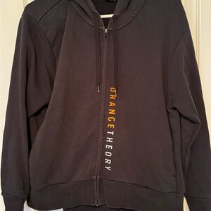 Orangetheory Black Zip-Up Hoodie